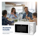Microondas B120m20 Mecánico Quick Chef Blanco 20 Litros
