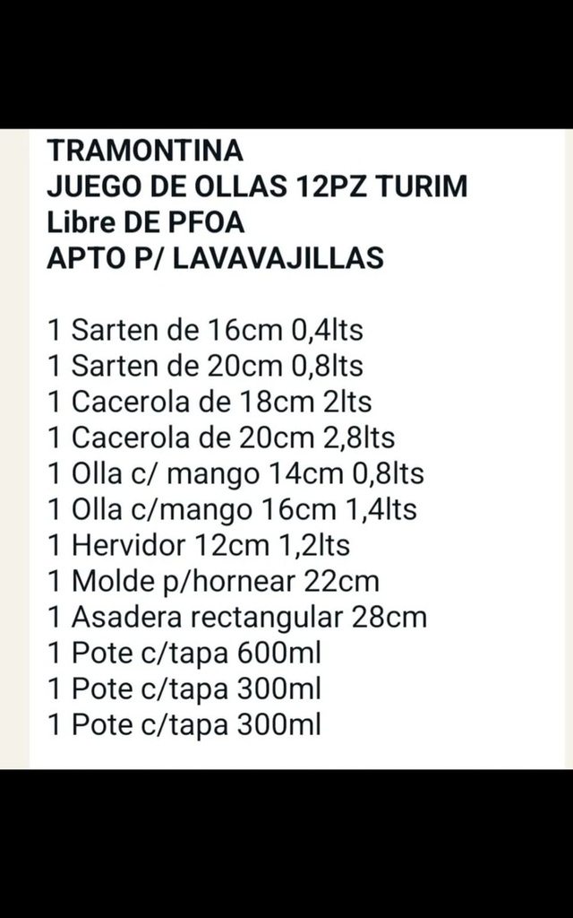Juego De Ollas 12 Piezas Tramontina Turim En Color Negro