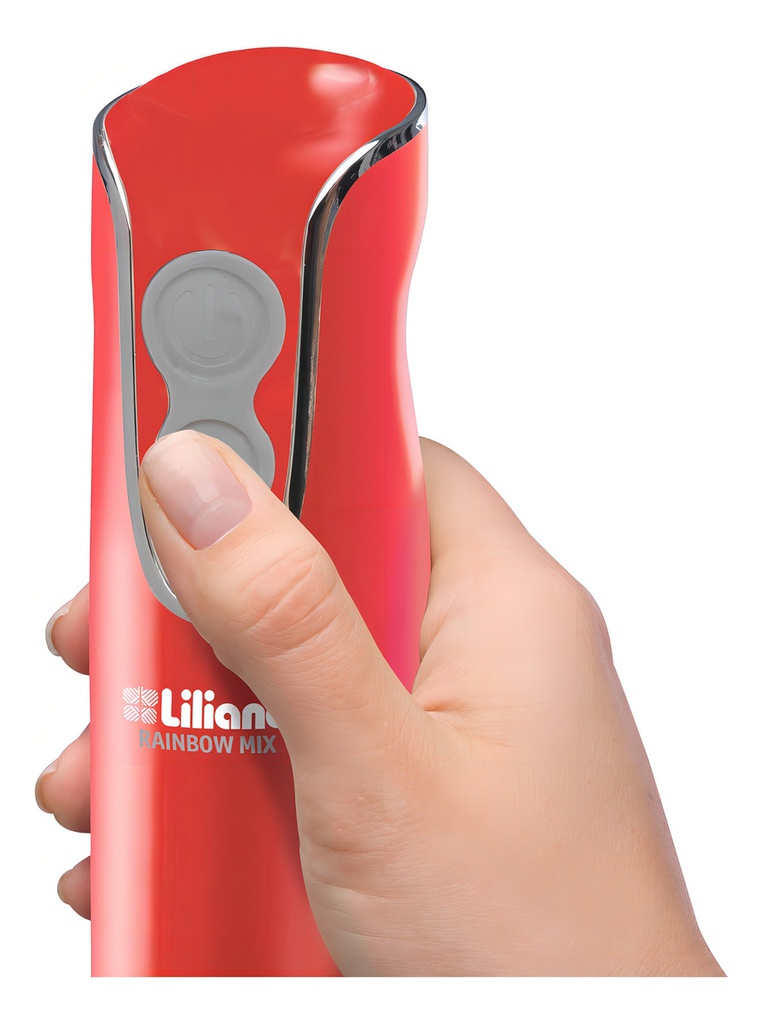 Licuadora Manual Mixer Liliana Aah102r 450w Roja