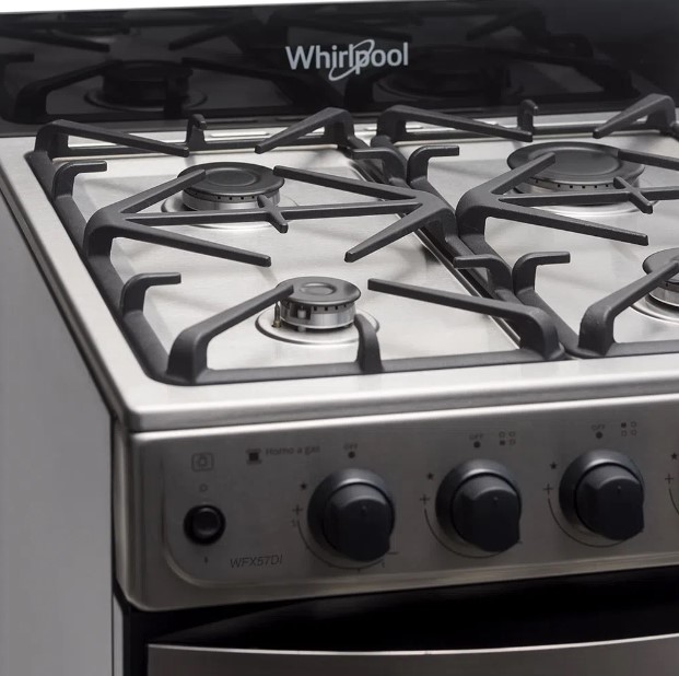 COCINA WHIRLPOOL WFX57DI INOX R.HIERRO FUN