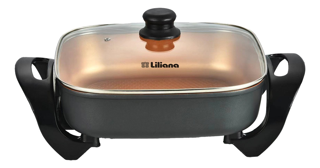 Parrilla Eléctrica Liliana Ak910 Color Negra Fullcook