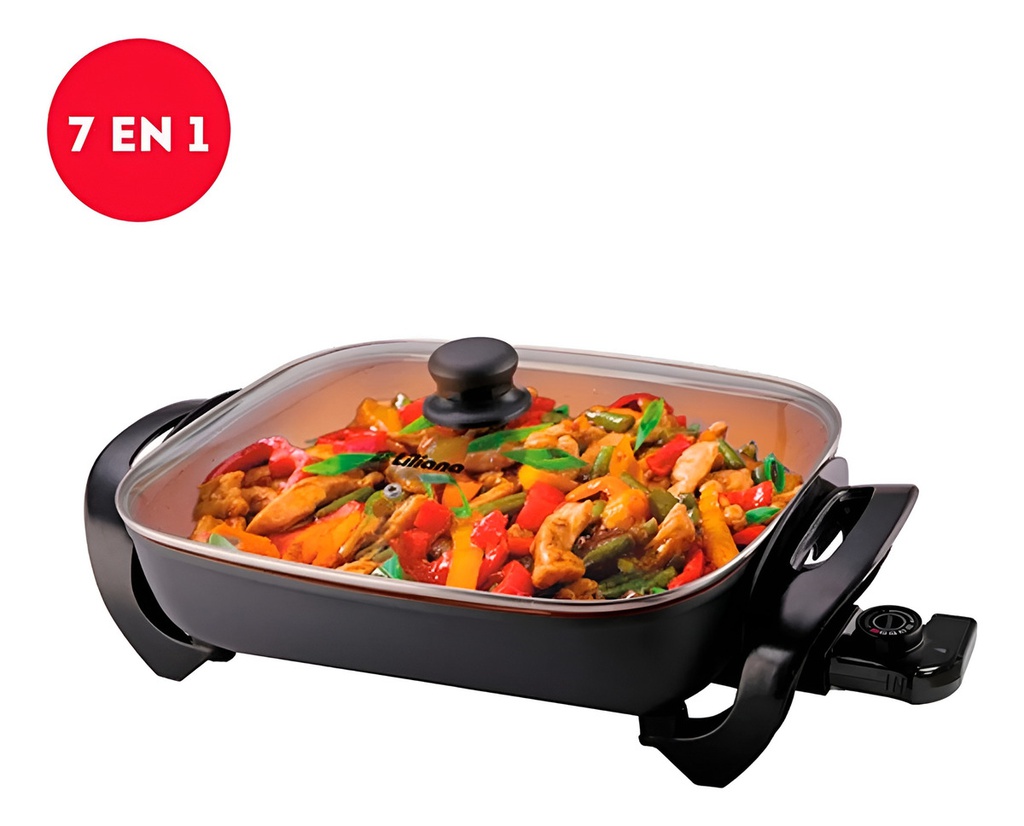 Parrilla Eléctrica Liliana Cookchef 7 En 1 Con 5niv Ak920