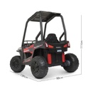 ARENERO 12V BIEMME JS370 ROJO CON CONTROL REMOTO LUCES Y BARRA ANTIVUELCO