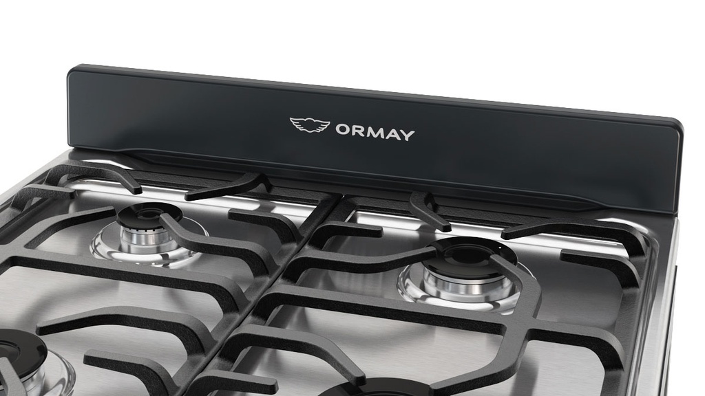 COCINA ORMAY A GAS TEMPO 2031 4H NEGRA