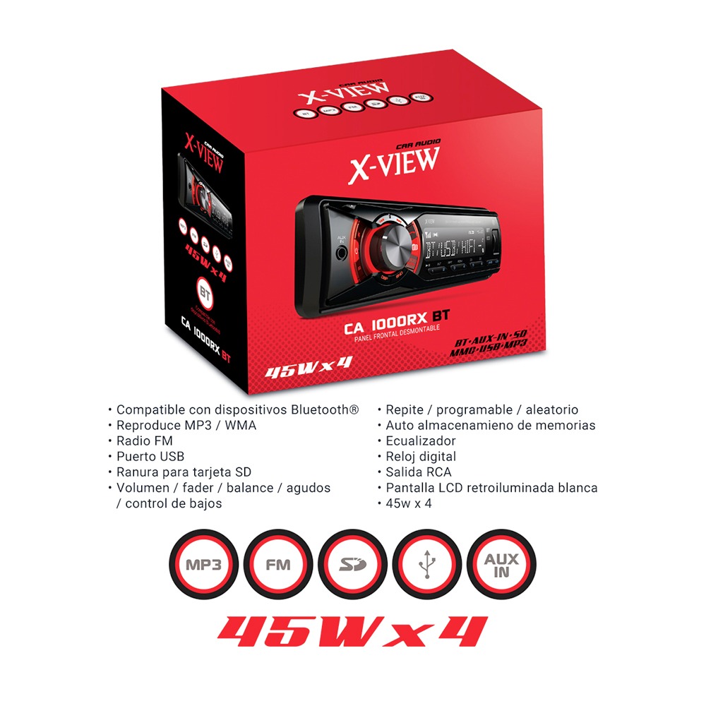 AUTOESTEREO X-VIEW CA 1000RX BT