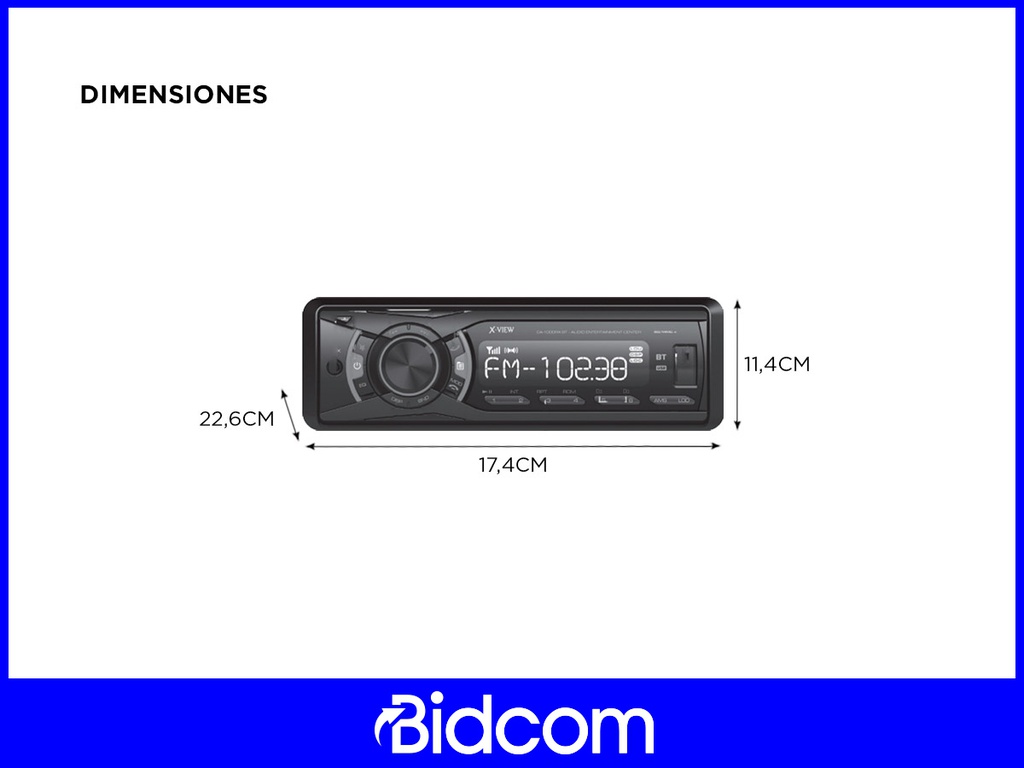 Estéreo Para Auto X-view Ca1000rx Bt