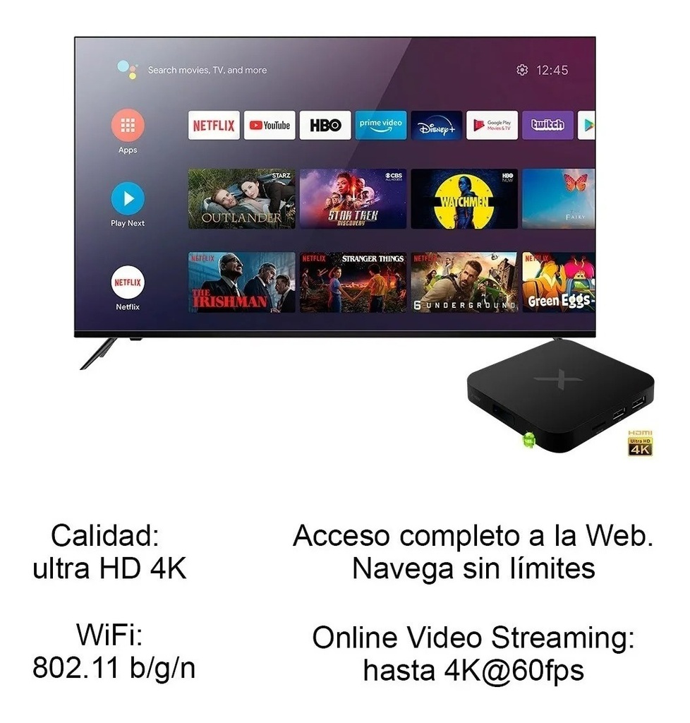 Convertidor Smart Tv X-view Droid Pro Box 4k 2gb Ram