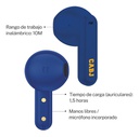 Auricular In Ear X-view Boca Juniors Bluetooth Producto Azul