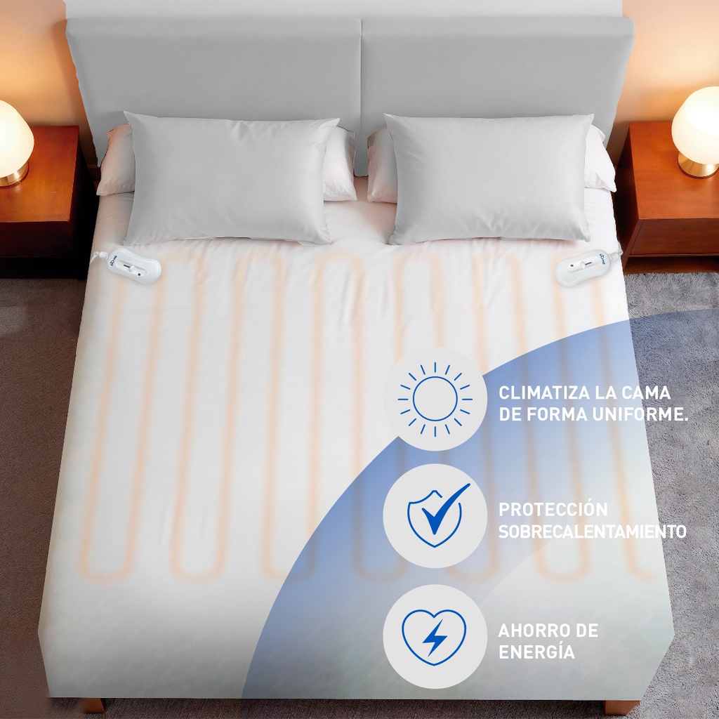 Manta Climatizador Silfab Mtd100 2 Plazas 3 Niveles