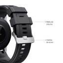 RELOJ SMART X-VIEW TRAIL S GPS 22MM + MALLA GOLD
