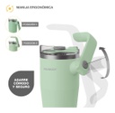 Vaso Térmico Mug Peabody Pe-mg950n 950 Ml. Doble Tapa
