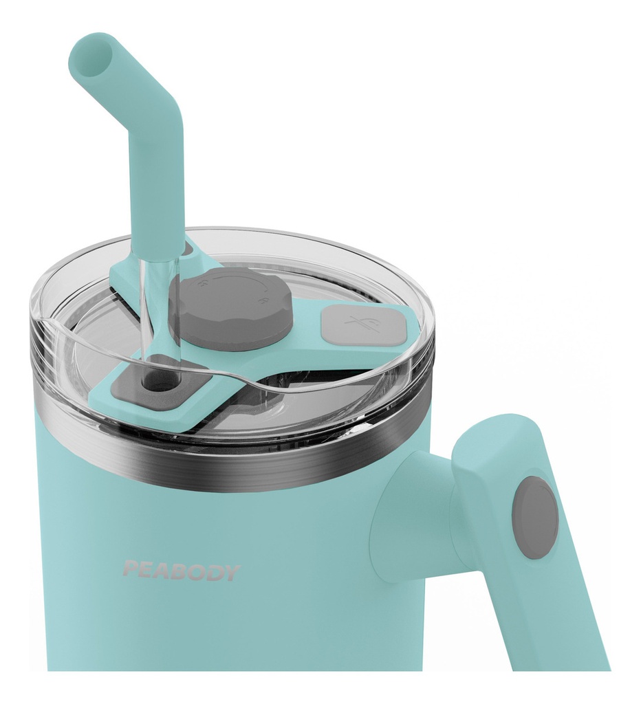 Vaso Térmico Mug Peabody Pe-mg1200 1200 Ml Doble Tapa