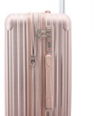 Valija Amayra 24 Mediana Abs 4 Ruedas 360 Oro Rosa Lisa