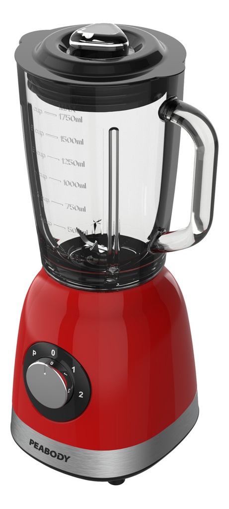 Licuadora Peabody Pe-ln810r Roja 2 Vel. 800w Jarra De Vidrio