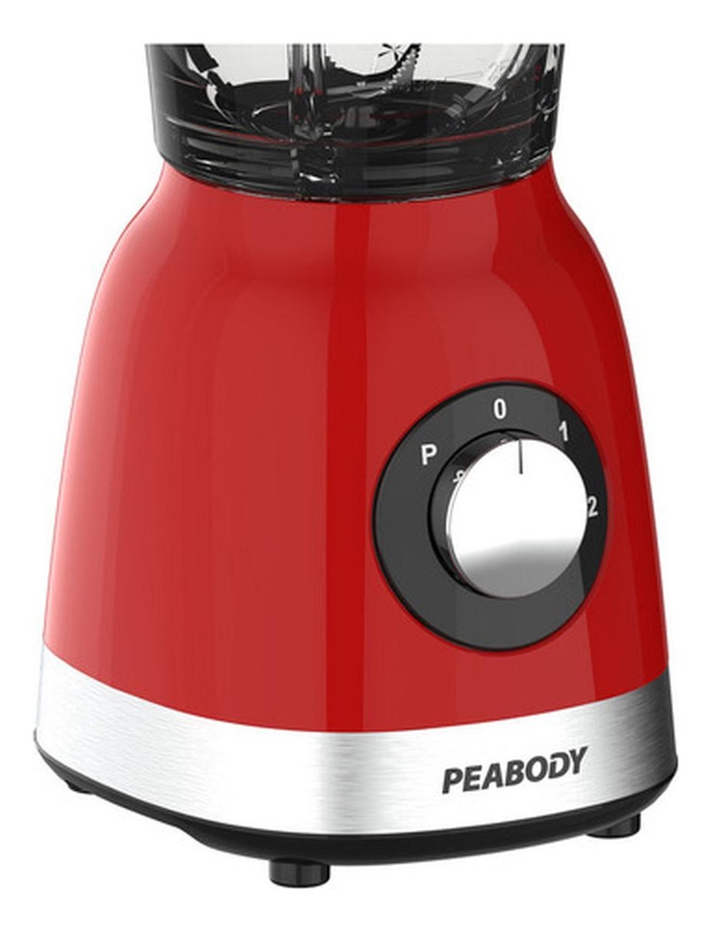 Licuadora Peabody Pe-ln810r Roja 2 Vel. 800w Jarra De Vidrio