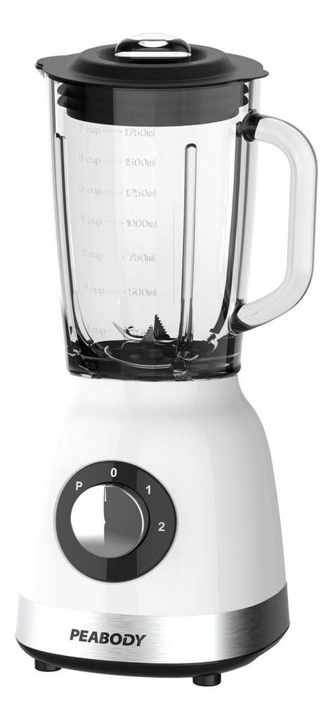 Licuadora Peabody Pe-ln810b Blanca 2 Vel. 800w Jarra Vidrio