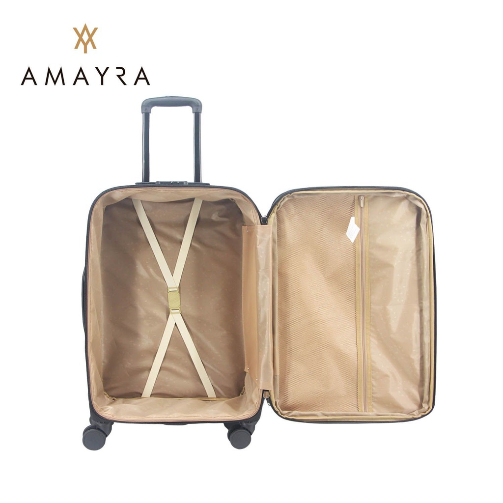 VALIJA AMAYRA 20" 67.8007N NEGRA 4 RUEDAS 360