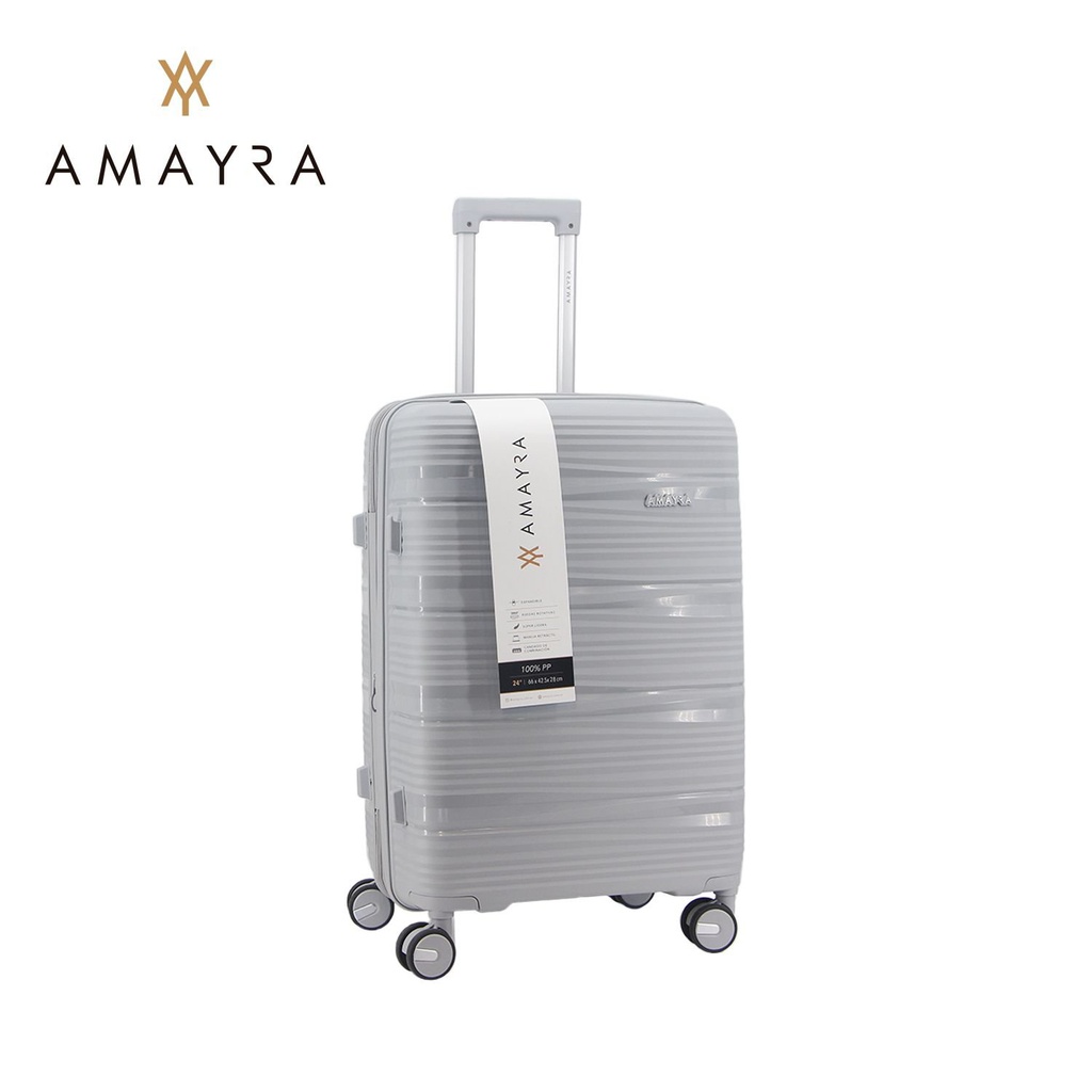 VALIJA AMAYRA 20" 67.8014G PP GRIS 4 RUEDAS