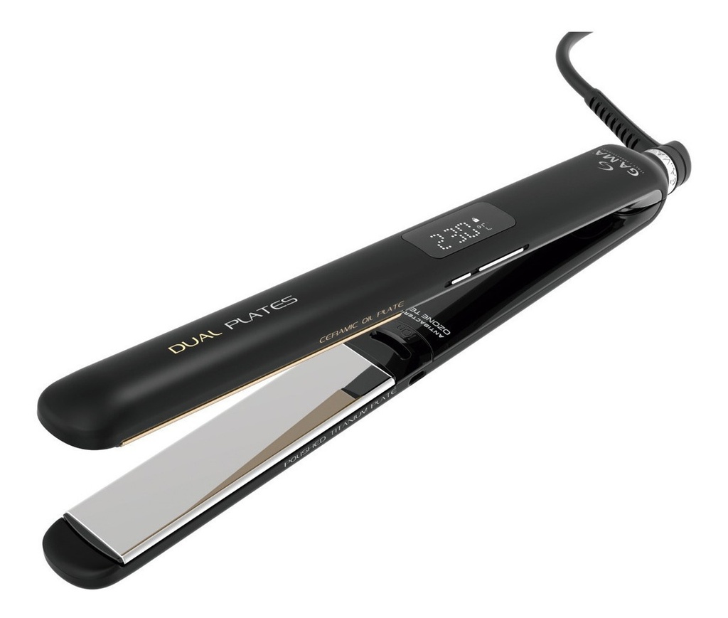 Planchita De Pelo Ga.ma Italy Cp14 Digital Dual Plates Negra