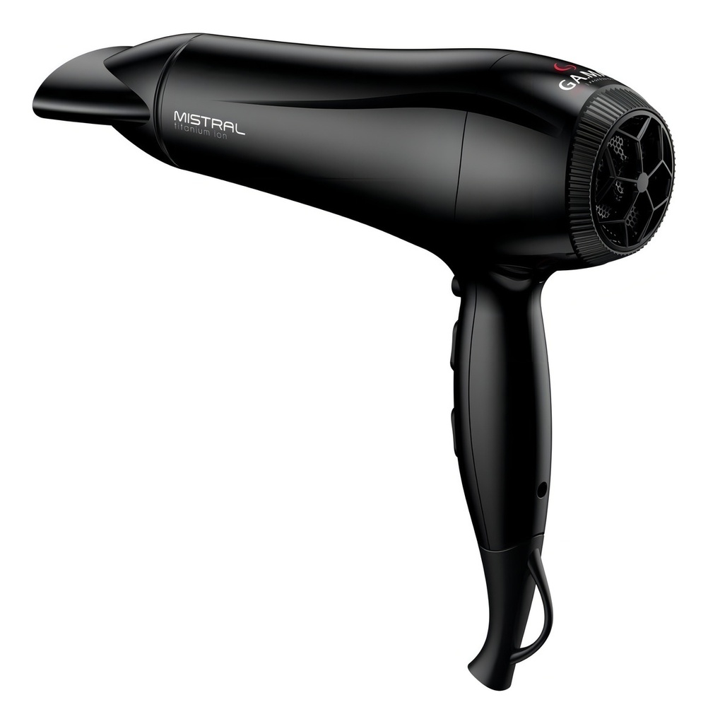 Secador De Pelo Ga.ma Italy Mistral Titanium Ion Negro