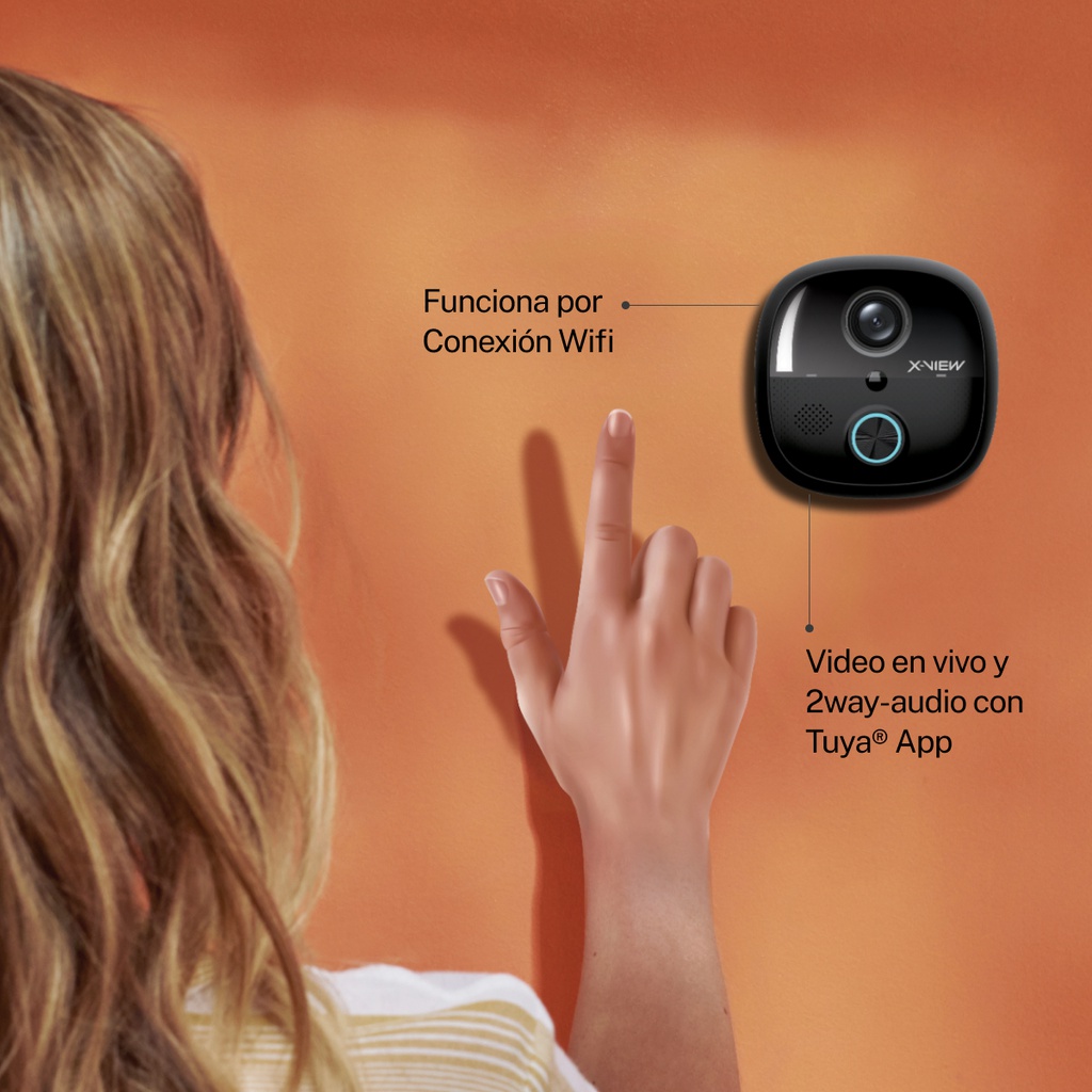 Portero Con Timbre Wifi X-view Smart Inalambrico Camara