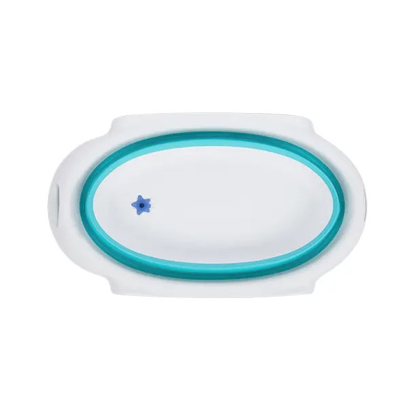 BAÑERA PLEGABLE CARESTINO C/SOPORTE AGUAMARINA BA006-AG