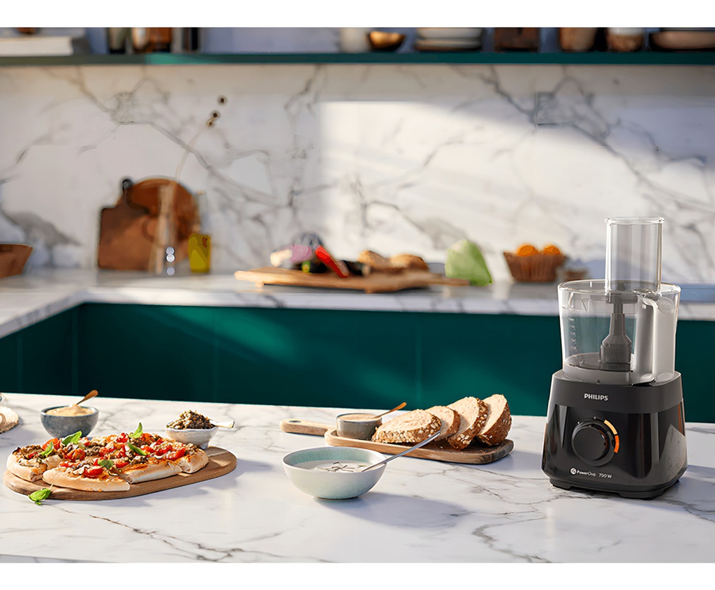 Procesadora De Alimentos Philips Hr730190 750w 1.5l Negro
