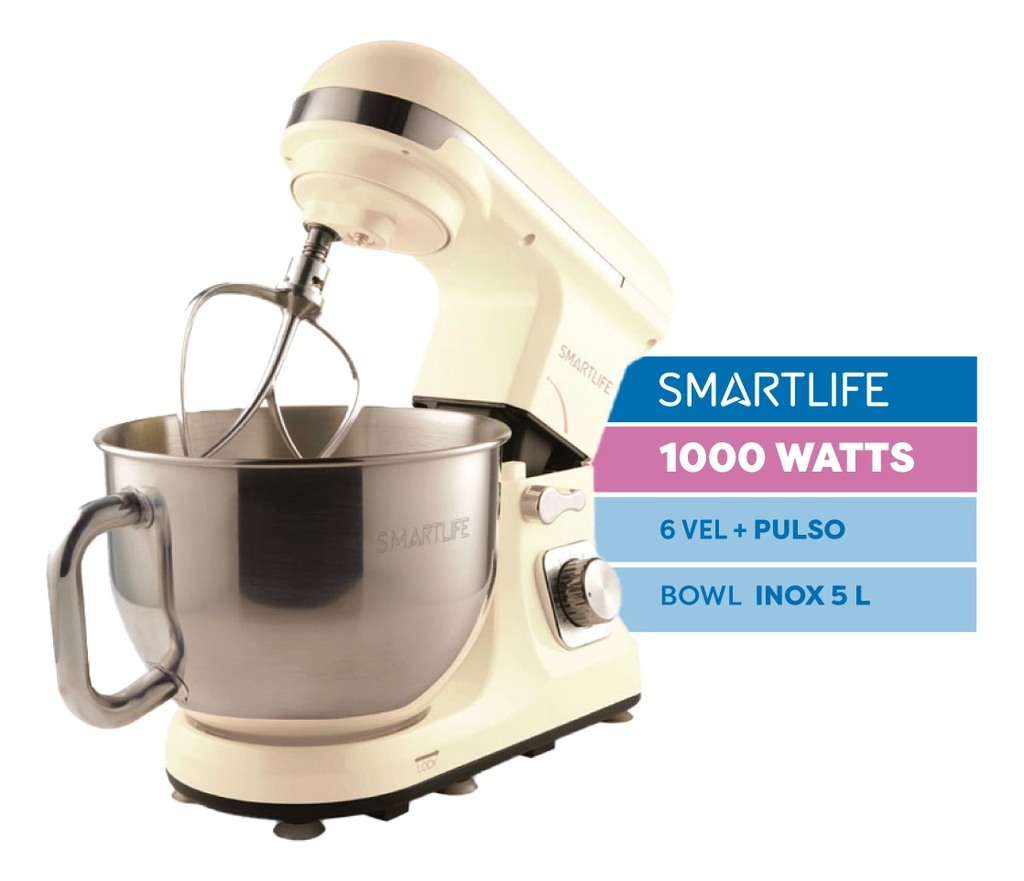 Batidora De Mesa Smartlife Sl-sb0037i 1000 Watts Beige 50 Hz X 60 Hz