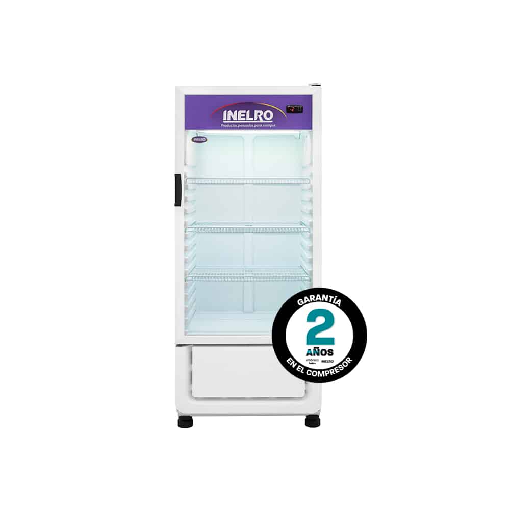 EXHIBIDORA VERTICAL INELRO MT-12 BLANCA 310 L