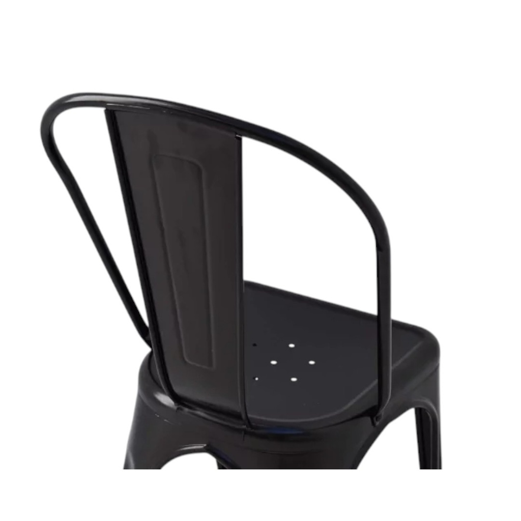 SILLA TOLIX POLIPROPILENO NEGRA
