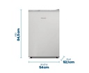 HELADERA BAJO MESADA PHILCO PHBM0132P2 132L  PLATA