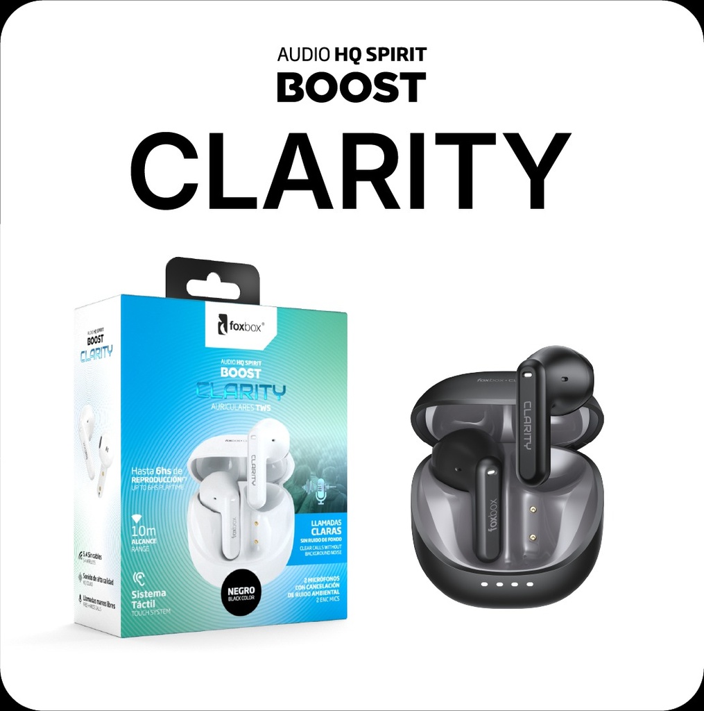 Auricular Tws Foxbox Boost Clarity Blanco