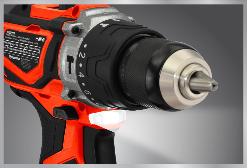 TALADRO PERCUTOR DOWEN PAGIO 9993112 A BATERIA 13 MM 18V BRUSHLESS