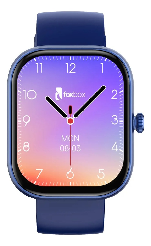 Reloj Smartwatch Foxbox Neutron 3 Caja Azul Malla Azul