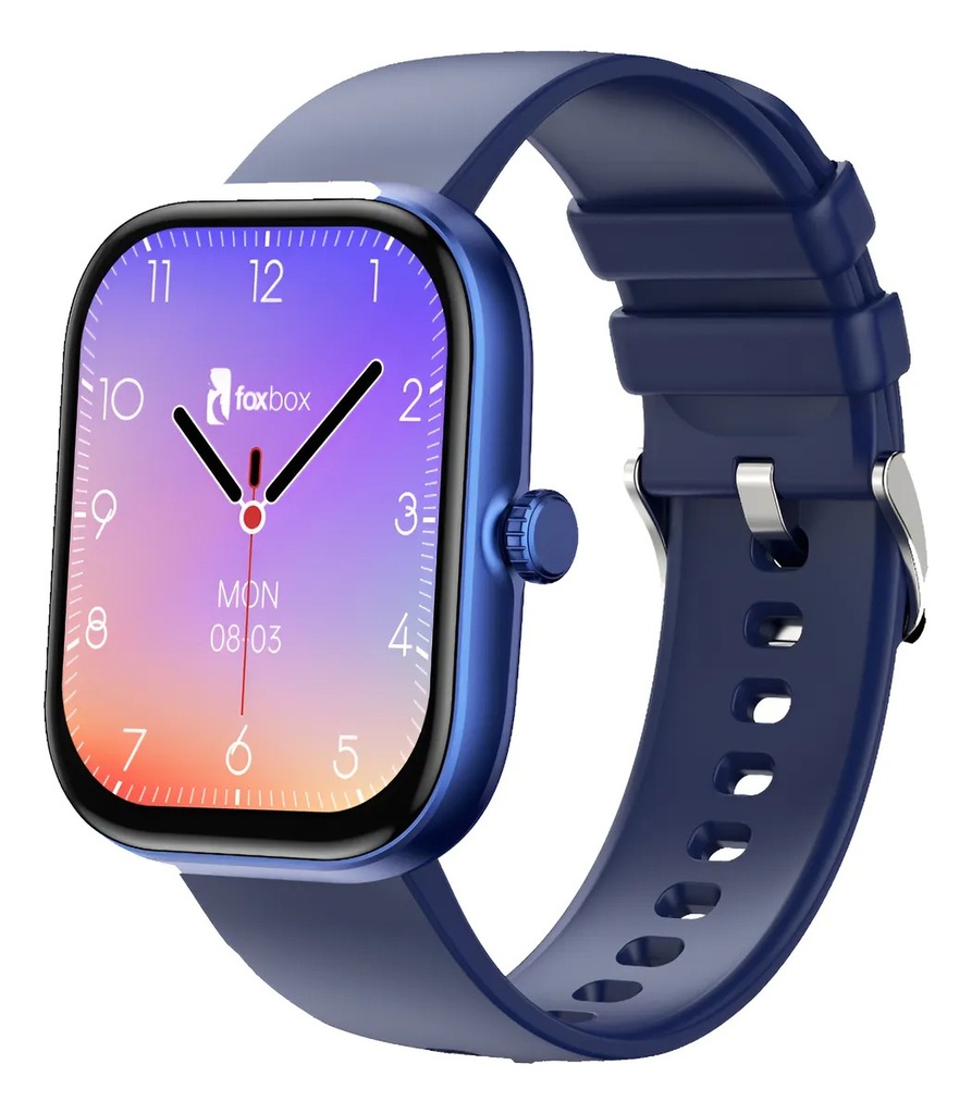 Reloj Smartwatch Foxbox Neutron 3 Caja Azul Malla Azul