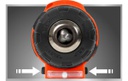 Taladro Percutor Inalámbrico 10mm Dowen Pagio Con Maletin Naranja 50/60