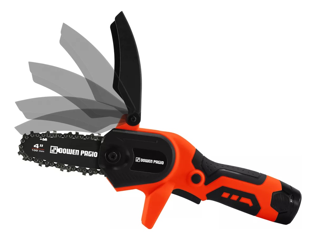 Mini Motosierra A Bateria Dowen Pagio Profesional 12v Naranja