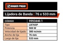Lijadora De Banda Dowen Pagio 76x533mm 900w 9993440.1 Naranja 50 Hz