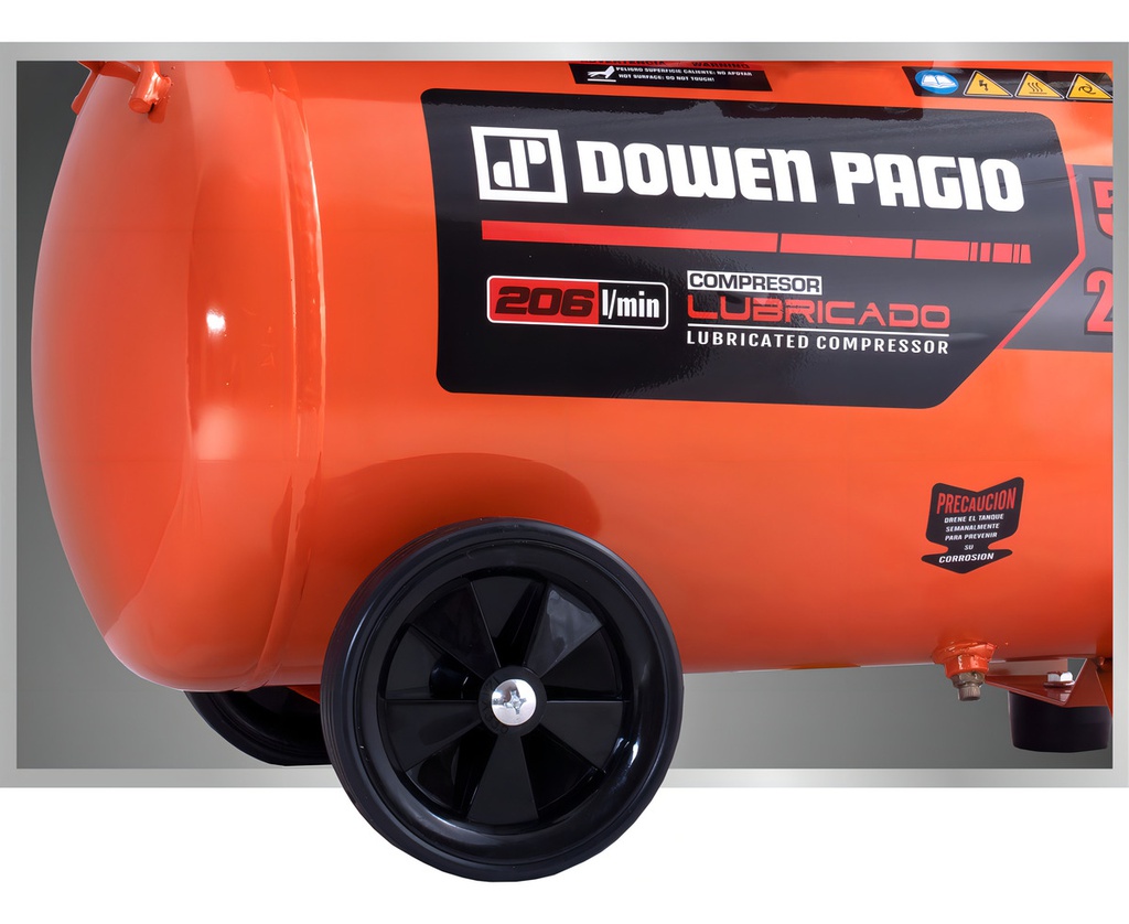 Compresor De Aire Eléctrico Dowen Pagio Ca2050sp 50l 2hp Naranja 50 Hz