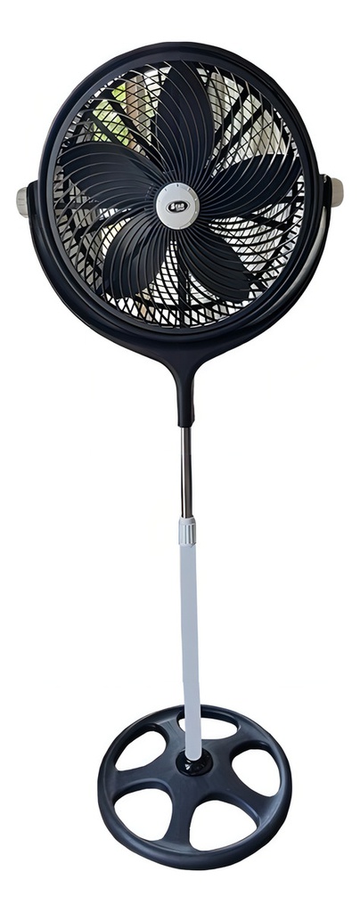 Ventilador De Pie Star Trak 20  Stpg-20 5 Aspas 120w 50.8 Cm Negro Negro Plástico