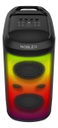 Torre De Sonido Noblex Mnx1800 9800w Karaoke Doble Woofer Negro