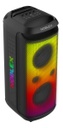 Torre De Sonido Noblex Mnx1800 9800w Karaoke Doble Woofer Negro