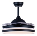 Ventilador De Techo Star Trak Stvtn43-led Retractil Negro 109 Cm 50/60 Transparentes Acrilico 4