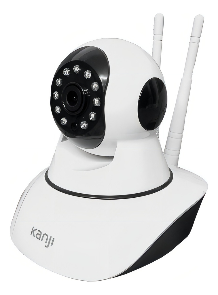 Cámara Kanji Camip1mx2 Smart Ip 3antenas Wifi 720hd Blanco - Blanco