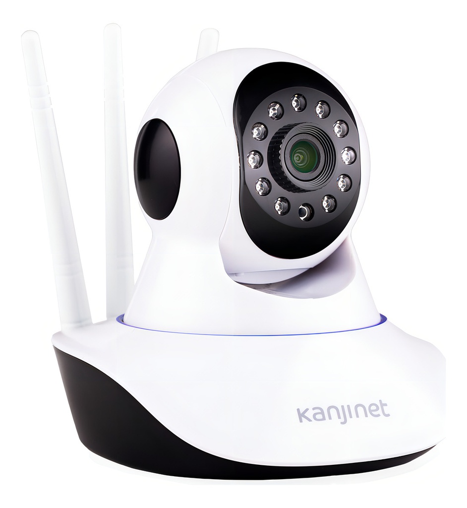 Cámara Kanji Camip1mx2 Smart Ip 3antenas Wifi 720hd Blanco - Blanco