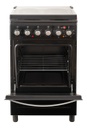 Cocina Eléctrica Kanji Kjh-ekb001v 50cm 4 Anafes Grill Negro - Negro