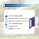 Gazebo Plegable Waggs Gzbo01 3x3mts Autoarmable Impermeable - Blanco