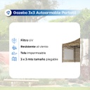 Gazebo Waggs Plegable 3x3mts Impermeable Camuflado Gris - Gris