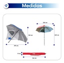 Sombrilla Carpa Reforzada Waggs Somb04 Bolso Roja - Rojo - Liso