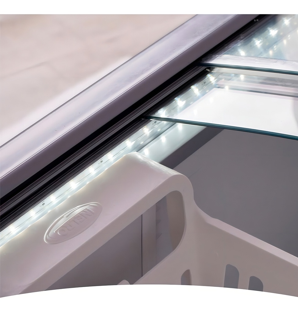 Freezer Inelro Horizontal Fih-550 Pi Plus 455l Tapa Vidrio